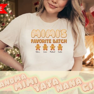 Personalized Christmas MiMi Shirt MiMi Gifts Mothers Day Gift For Mom Gift For Grandma Shirt With Grandkids Names MiMi Sweatshirt MiMi Tee