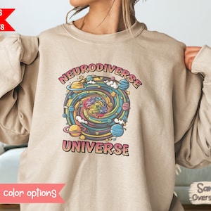 Neurodiverso Universo Sudadera Autismo Suéter Neurodiversidad Camisa Inclusión Camisa Sped Maestro Regalo Intervención Temprana Maestro Camisa