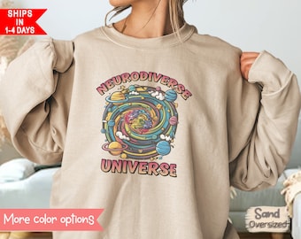 Neurodiverso Universo Sudadera Autismo Suéter Neurodiversidad Camisa Inclusión Camisa Sped Maestro Regalo Intervención Temprana Maestro Camisa