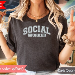 Chemise assistante sociale Chemise SW T-shirt assistante sociale scolaire Cadeaux assistante sociale scolaire T-shirt assistante sociale universitaire Cadeau pour assistante sociale