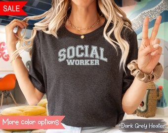Camiseta de trabajador social Camiseta SW Camiseta de trabajador social escolar Regalos de trabajador social escolar Camiseta de trabajador social universitario Regalo para trabajador social