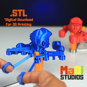3D Printer STL File for 3D Printing, Boxing Game 3D Print STL Files for Digital Download, Fidget Toy Model