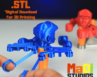 3D Printer STL File for 3D Printing, Boxing Game 3D Print STL Files for Digital Download, Fidget Toy Model