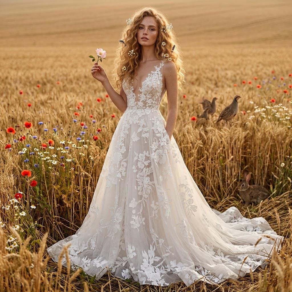 etsy a line wedding dress Gown line silhouette and delicate sky blue prom dresses Sleeveless Wedding Dress 2026 Color:H GREEN BONE