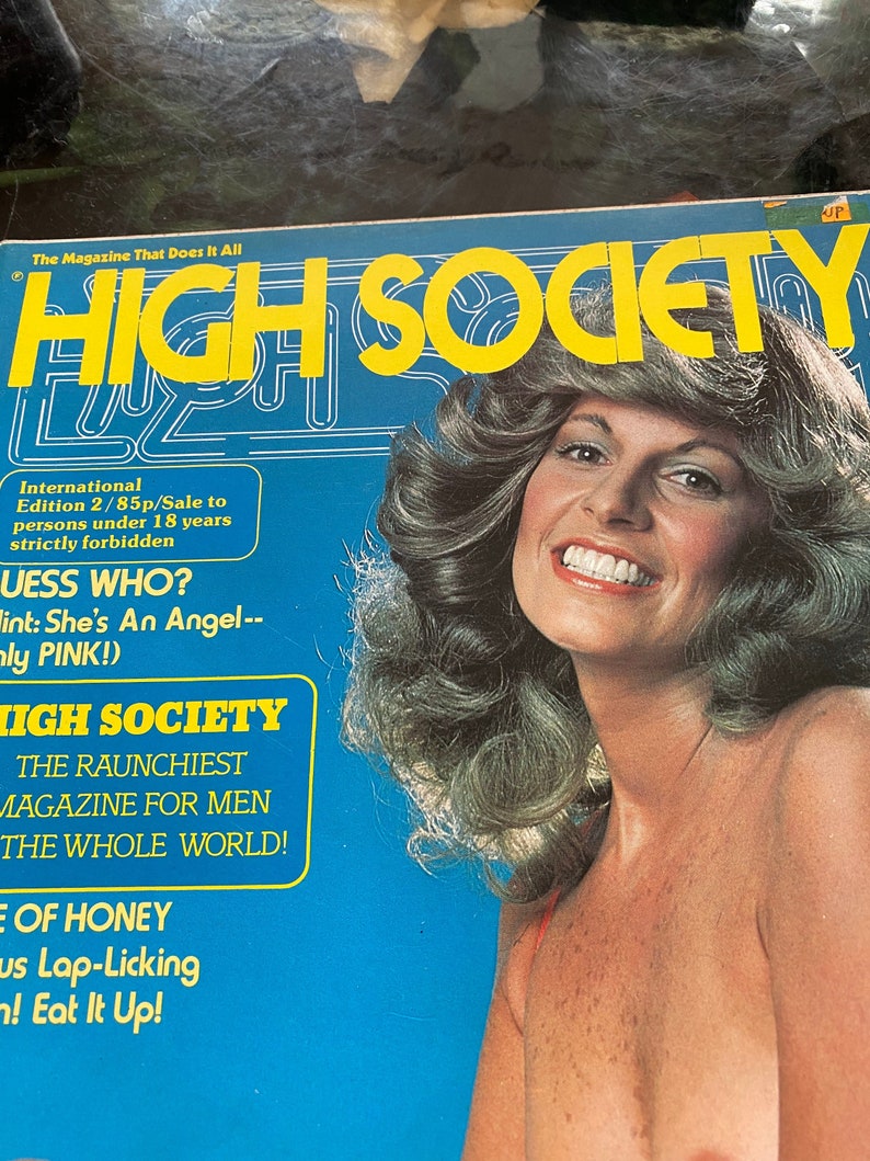 Vintage High Society Glamour Magazine Issue 2 1977 Rare Etsy