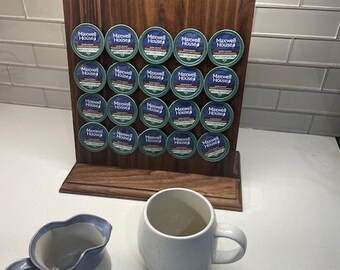 Walnut or Cherry wood Keurig K-Cup Holder