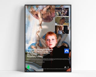 Rosemary's Baby (1968) filmposterprint – Roman Polanski-horrorklassieker – museumkwaliteit