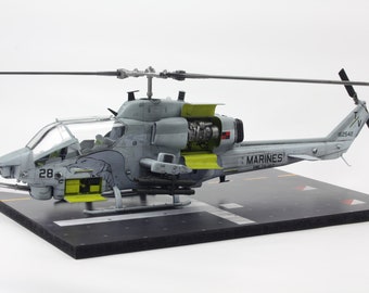 Built model helicopter AH-1W Super Cobra in large scale 1/35
