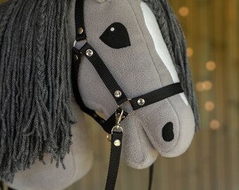 ❗️いまだけSALE❗️HARPO⭐︎horse broach Grey Hobbyhorse, A3 Hobby Horse, Hobby Horse With Halter
