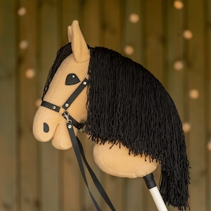 Brown Hobbyhorse, A3 Hobby Horse, Hobby Horse with Halter, Horse on Stick