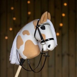 Paint Hobbyhorse, A3 Hobby Horse, Hobby Horse with Halter, Hobby Horse with Bridle, Horse on Stick