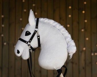 White Hobbyhorse, A3 Hobby Horse, Hobby Horse With Halter