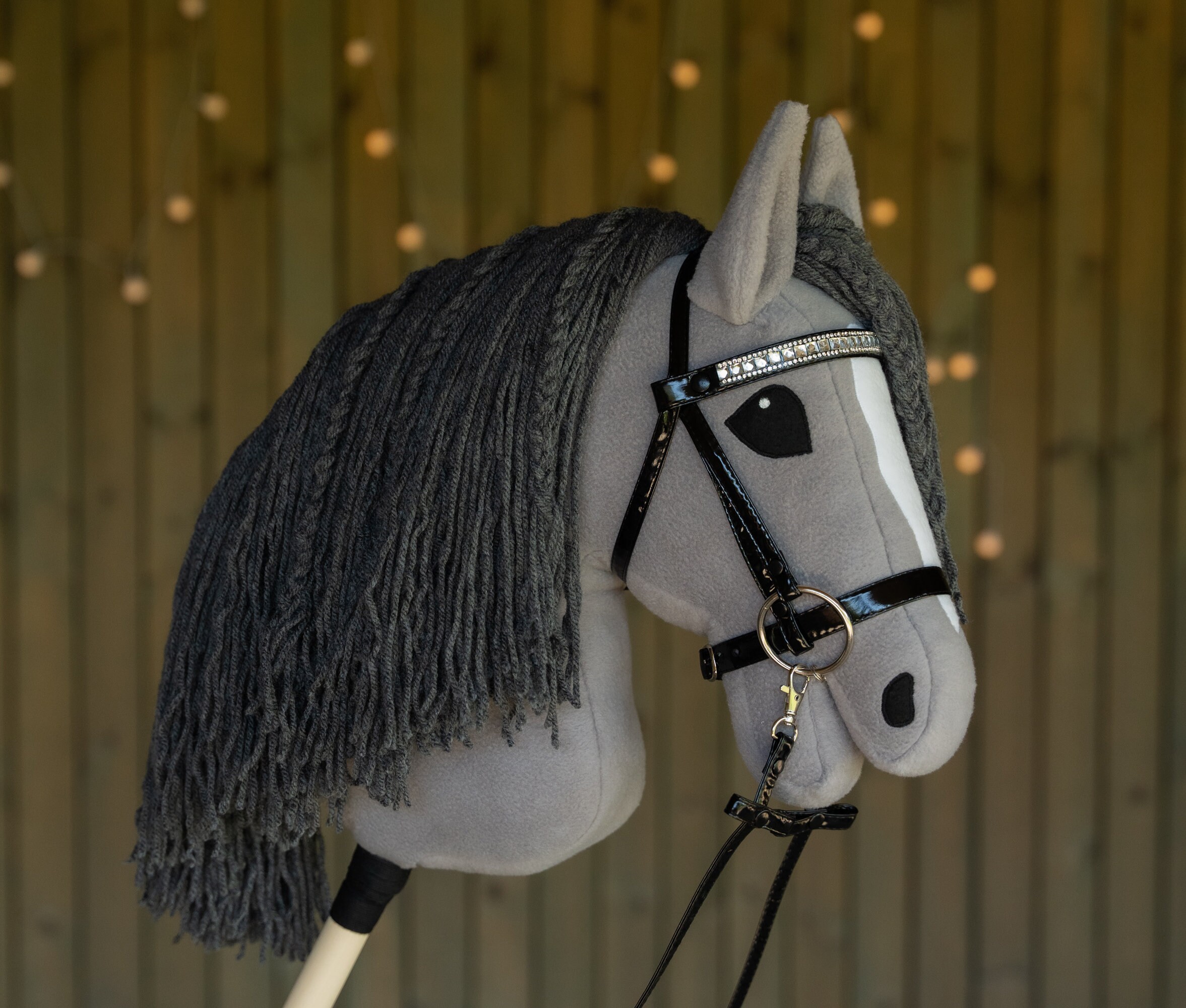 Grey Hobbyhorse, A3 Hobby Horse, Hobby Horse With Halter