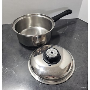 Vintage Maxam Stainless Steel 2.5 qt  Waterless Cookware w/Steam Control Lid