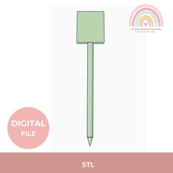 Medium Icing Punch - Digital Icing Tool - Cookie Scribe/Scraper Sprinkles - Digital File- STL File for 3D Printing