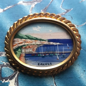 Fabulous French 1950s / 1960s Kitsch Hand Painted New Old Souvenir Jewellery Stock - Cannes