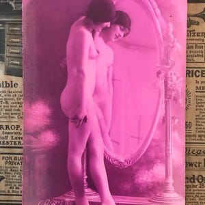 Edwardian Glamour Postcard - Rose Tone Provocative - Postally unused