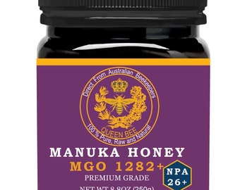 Manuka Honey MGO 1282+, MGO 1200+, NPA 26+, High Strength - Raw Manuka Honey