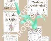 Neapolitan Ice Cream Birthday Invitation Suite