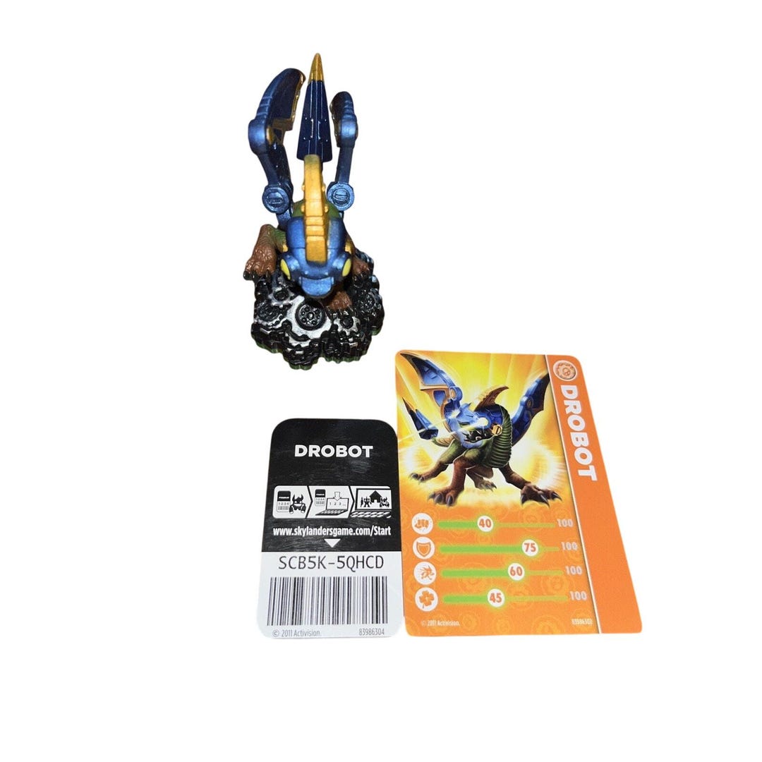 Dro Bot Skylanders Drobot With Cards - Etsy