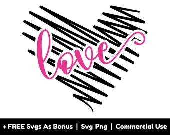Coração feito de linha SVG, Love Sign Svg, Doodle Heart Svg Arquivos PNG, Valentines Day Gift Svg, arquivos Png para sublimação, SVG para camisas