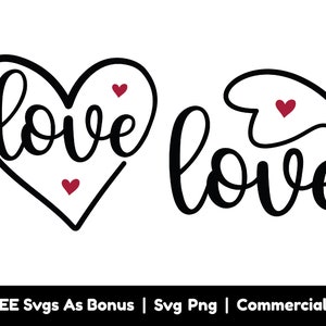 Love Written In The Heart SVG PNG Files, Valentines Day Gift Svg, Love Heart Svg,  Png Files For Sublimation