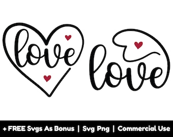 Amor Escrito no Coração SVG Arquivos PNG, Presente de Dia dos Namorados Svg, Love Heart Svg, Arquivos Png para Sublimação