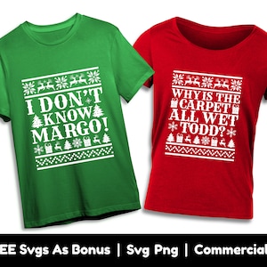Por que o tapete está todo molhado Todd Svg Png Files, Placa de Natal Svg, Design de suéteres feios Svg, Design de moletom de Natal para casal Svg