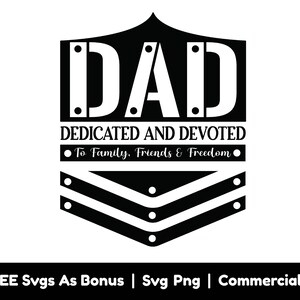 Papa toegewijd en toegewijd Svg Png-bestanden, Vaderdag Svg, Papa Svg, Papa Svg, Cadeau voor papa Svg, Papa T Shirt Design Svg