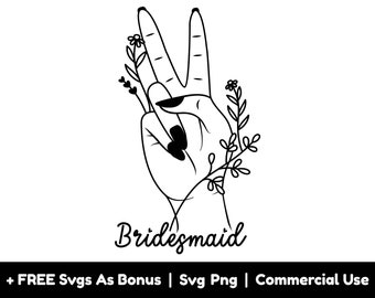 Bridesmaid Svg Png Files, Bride Babe Svg, Bride Tribe Svg, Bachelorette Svg, Gift For Bridesmaid Svg, Bridal Shower Svg, Wedding Svg