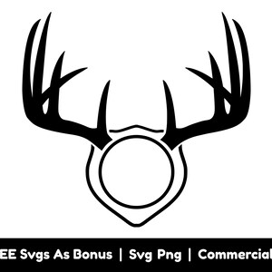 Hirschgeweih Monogramm Png-Dateien, Jagd, Jäger Leben, Monogramm Rahmen, Jagd Shirts, svg