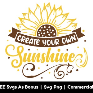 Erstellen Sie Ihre eigenen Sonnenschein-Svg-Png-Dateien, Sonnenblumen-Umriss-Svg, Blumen-T-Shirt-Design-Svg, Positive Vibes-Shirt-Design-Svg, Inspirierendes svg