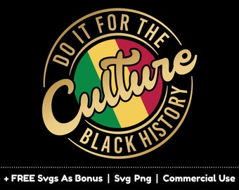 Black Month History Svg, Faça isso pelo arquivo SVG da cultura da história negra, arquivos PNG dourados para sublimação, Juneteenth Shirt Svg