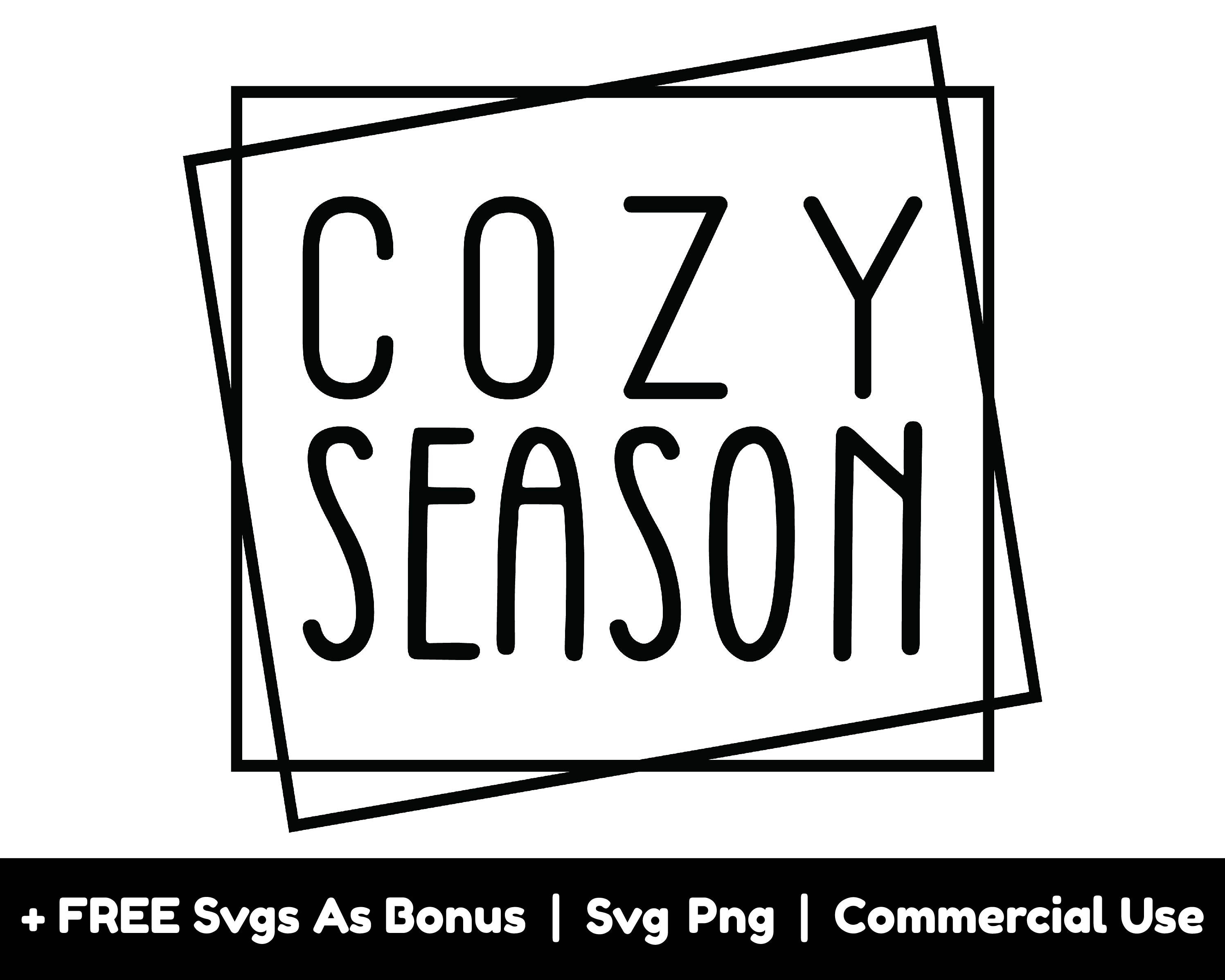 Cozy Season Svg Png Files Frame Svg Winter Svg Weather Svg - Etsy