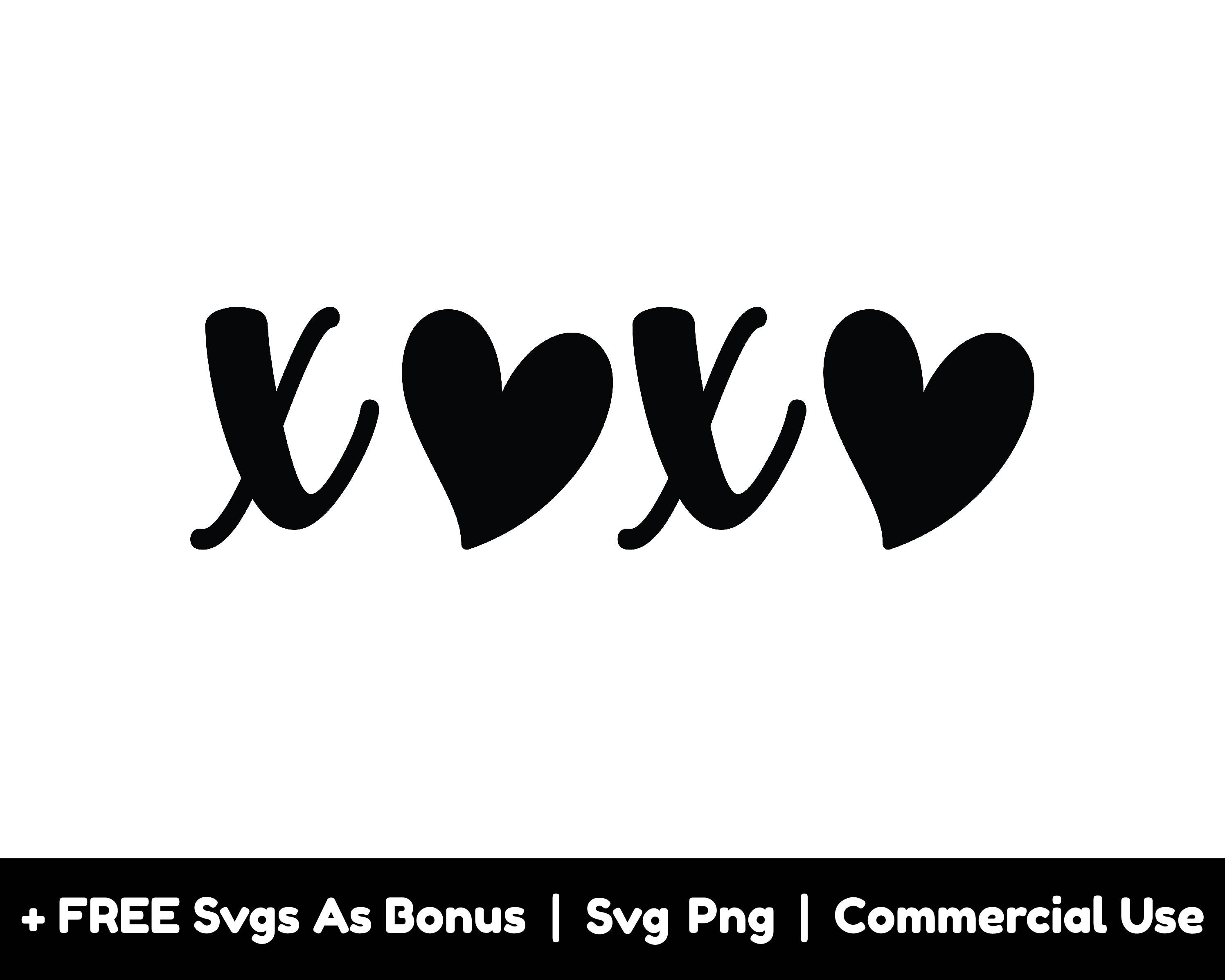 Xoxo Svg Png Files, Valentine's Day Svg, Love Hearts Svg, Valentine's ...