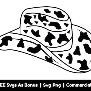 CowGirl Hat Svg, CowBoy Svg Png Files, Cow Print Svg, Country Svg,  Western Svg, Cow Girl / Cow Boy Shirt Designs Svg Png