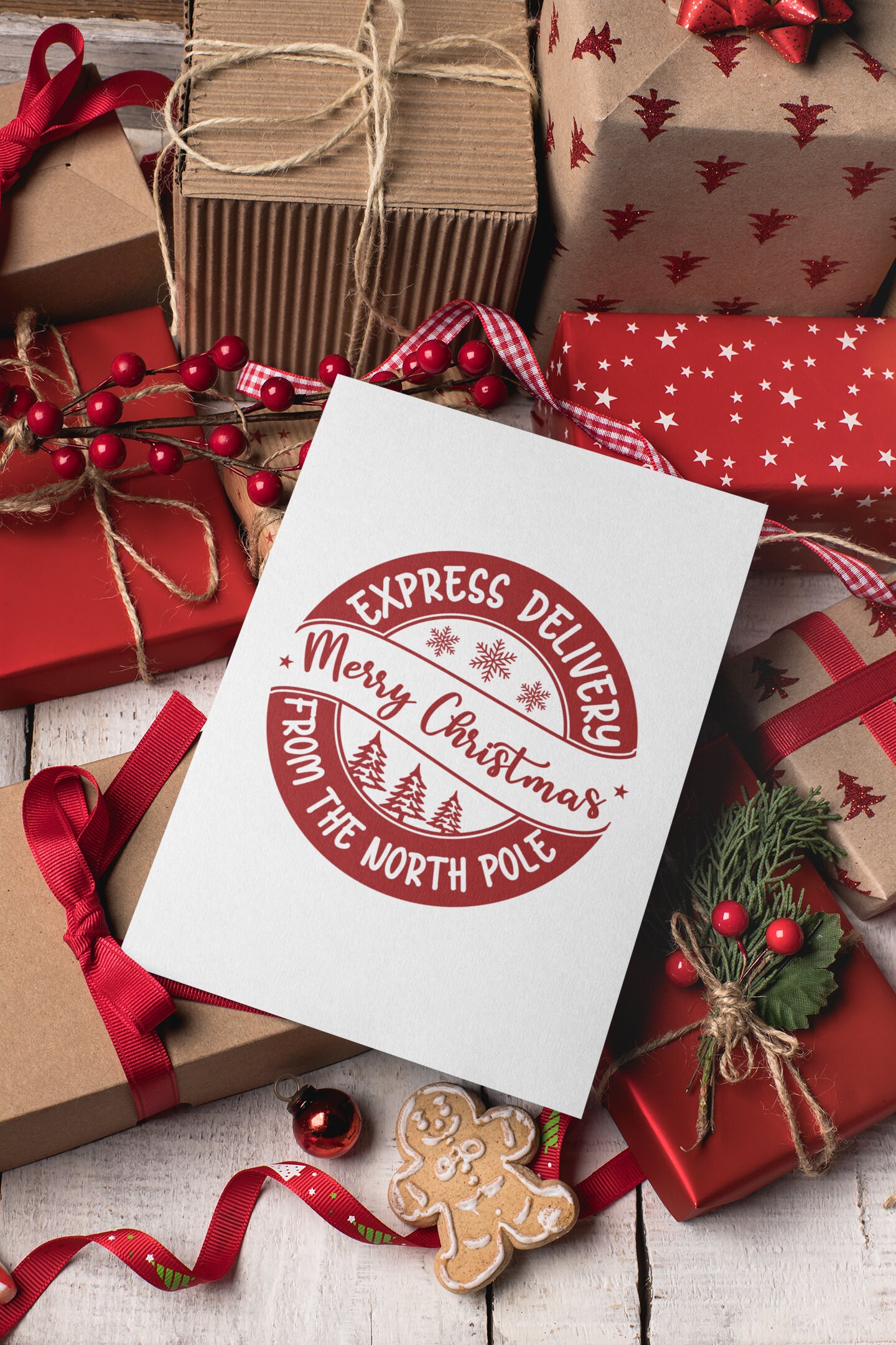Express Delivery From the North Pole Svg Png Files, Merry Christmas Svg ...