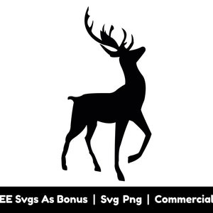 Hirsch Silhouette SVG PNG Dateien, Jagd SVG, Jäger Shirts SVG, Hirschgeweih SVG, Horn SVG, Jagdsaison SVG
