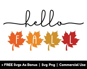 Bonjour automne Svg fichiers Png, automne Svg, automne Svg, automne chemises Svg, saison automne svg, Bonjour automne signe Svg, automne Vibes Svg, feuilles Svg