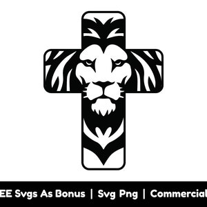 Leeuw van Juda Svg Png-bestanden, christelijke Svg, Cross Svg, religieuze Svg, Christian Shirt Design Svg, Lion Face Svg