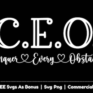 Chef de la direction, vaincre tous les obstacles fichier Png Svg, Svg inspirant, Svg de citation positive, Svg de citation de motivation, Svg d'entrepreneur, Svg de conception de tshirt