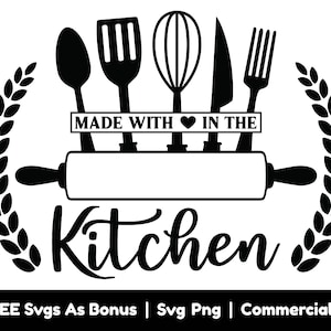 Küchenutensilien-Clipart-Bild-Svg-Png-Dateien, Restaurant-Logo-Svg, Messer-Svg, Pfannenwender-Svg, Löffel-Svg, Nudelholz-Svg, amerikanischer Koch-Svg