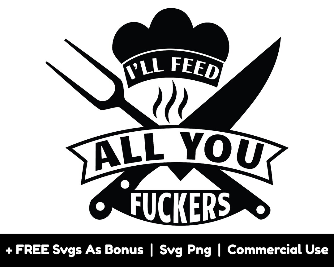 Blue Q Strofinaccio Divertente 'I'll Feed All You Fuckers' - 100% Cotone, 71x53 Cm, Regalo Originale