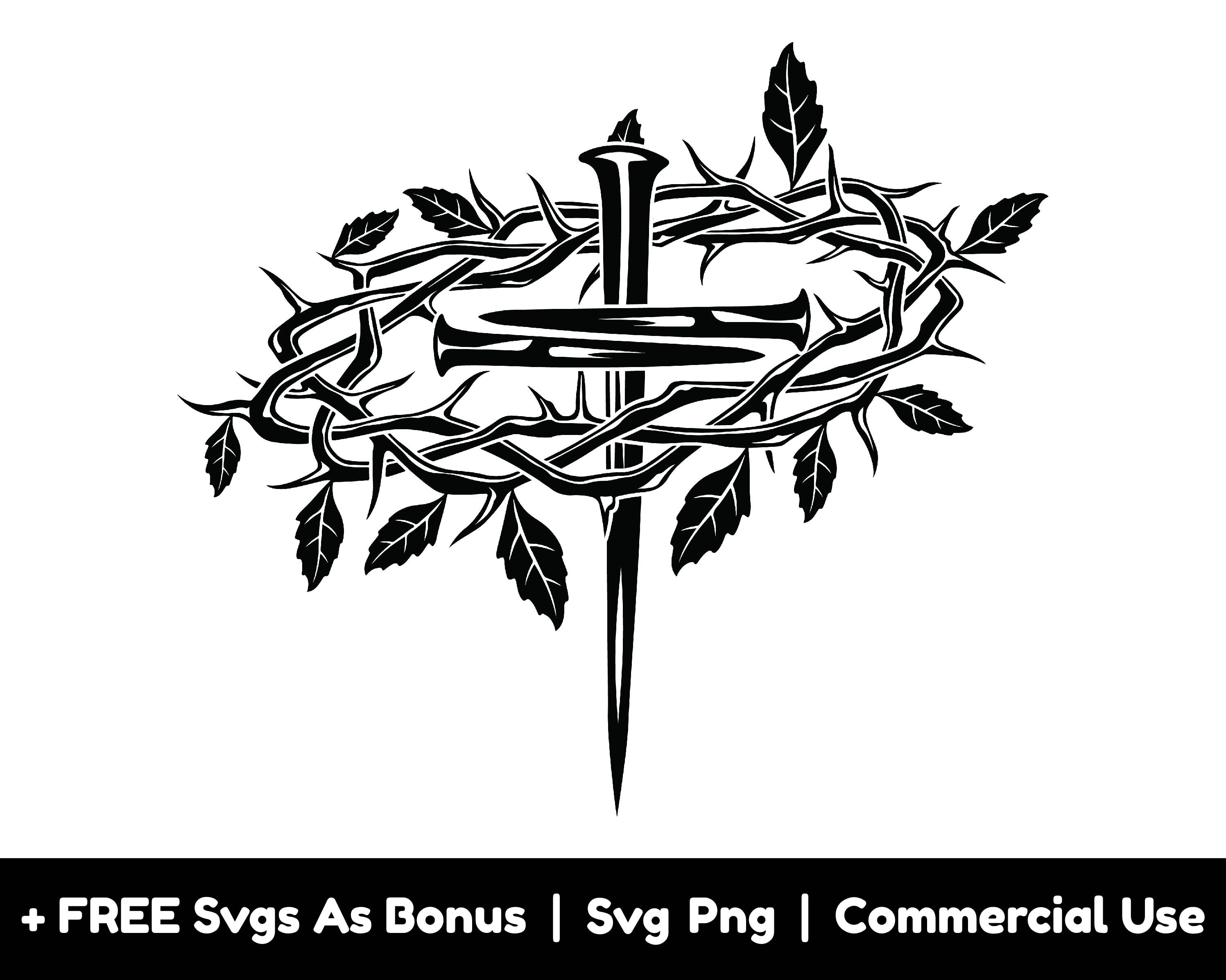 Crown of Thorns Silhouette SVG Cut file by Creative Fabrica Crafts