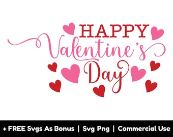 Happy Valentines Day SVG PNG Files, Png Files For Sublimation, SVG For Shirts