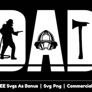 File Png Svg di papà, pompiere Svg, regalo per papà Svg, papà T Shirt Design Svg, pompiere Svg, US Firefigter Svg, strumenti pompiere Svg