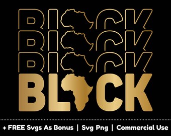 Schwarz Schwarz SVG PNG-Dateien, SVG-Design für Shirt, gestapelte Echo-Text-Svg, Black-Geschichte-Tag-Svg, goldene Png-Sublimation