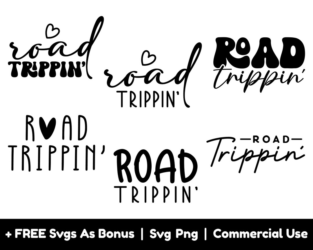 Road Trippin Svg Bundle Svg Png Files, Road Trip Vacay T-shirt Designs