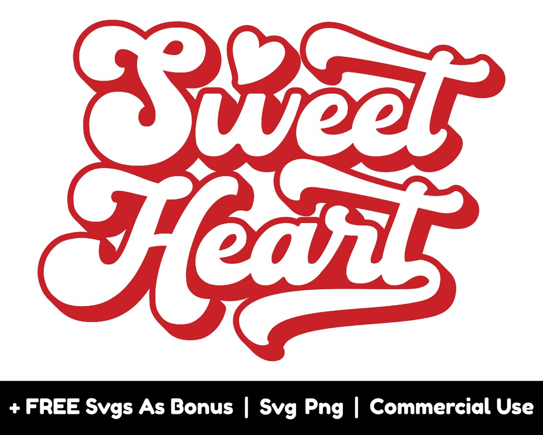 Sweet Heart SVG PNG Files, Valentines Day Gift Svg, Png Files for ...