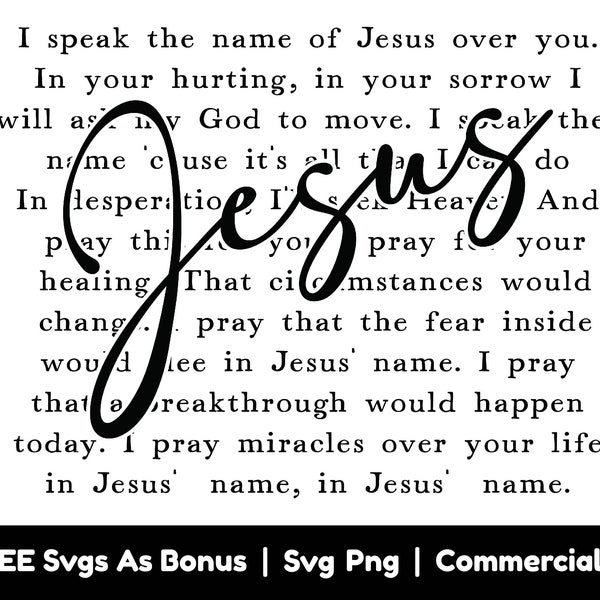 Jesus Over You Svg - Etsy